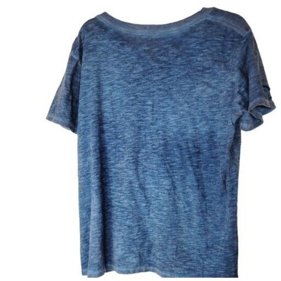 Pink Floyd Recycled Karma Blue Europe 77 Graphic V Neck T-Shirt Womens Sz Small - Picture 3 of 3